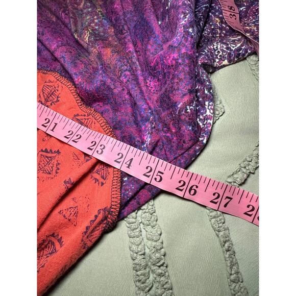 Womens hand knit patchwork tunic top large lagenlook artsy boho art to‎ wear - Picture 7 of 9